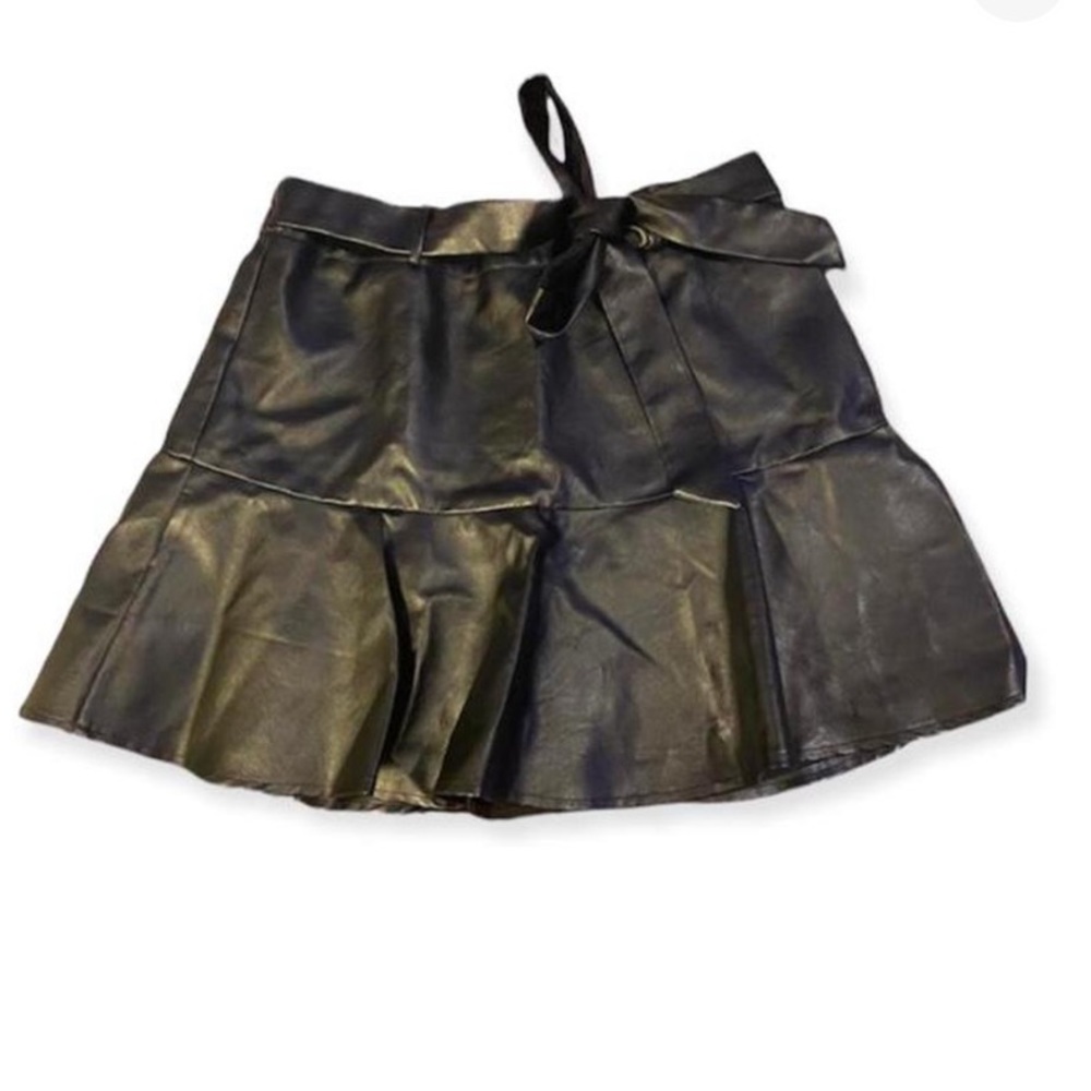 Promesa mini skirt Vegan leather NWT